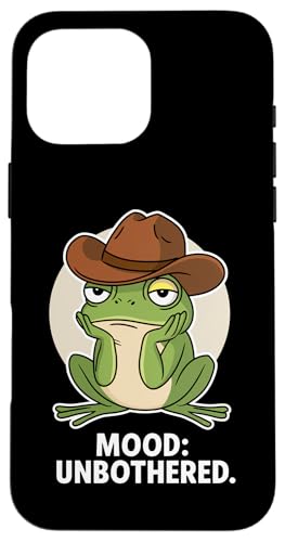 Frosch Stimmung Unbothered Cowboyhut Tierliebhaber Jungen Mädchen Kinder Hülle für iPhone 16 Pro Max Frosch Stimmung Unbothered Cowboyhut Tierliebhaber Jungen Mädchen Kinder Hülle für iPhone 16 Pro Max von FrogAxis1