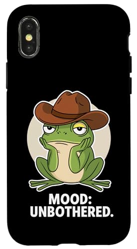 Frosch Stimmung Unbothered Cowboyhut Tierliebhaber Jungen Mädchen Kinder Hülle für iPhone X/XS Frosch Stimmung Unbothered Cowboyhut Tierliebhaber Jungen Mädchen Kinder Hülle für iPhone X/XS von FrogAxis1