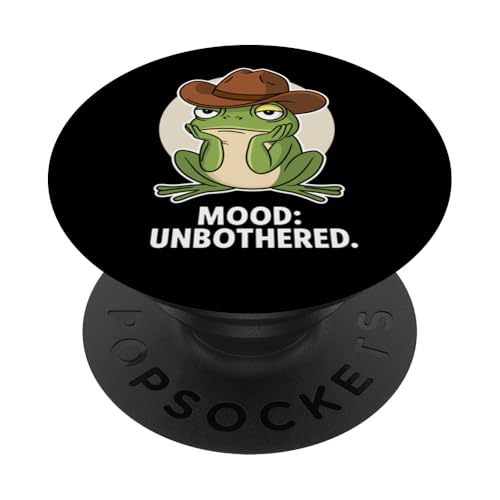 Frosch Stimmung Unbothered Cowboyhut Tierliebhaber Jungen Mädchen Kinder PopSockets Klebender PopGrip Frosch Stimmung Unbothered Cowboyhut Tierliebhaber Jungen Mädchen Kinder PopSockets Klebender PopGrip von FrogAxis1
