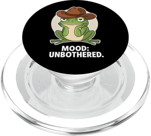Frosch Stimmung Unbothered Cowboyhut Tierliebhaber Jungen Mädchen Kinder PopSockets PopGrip für MagSafe Frosch Stimmung Unbothered Cowboyhut Tierliebhaber Jungen Mädchen Kinder PopSockets PopGrip für MagSafe von FrogAxis1