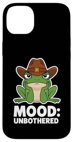 Frosch Unbothered Cowboyhut Tierliebhaber Jungen Mädchen Kinder Hülle für iPhone 14 Plus von FrogAxis1