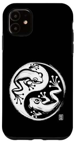 Frosch Yin Yang Yoga Pinsel Kunst Jungen Mädchen Kinder Hülle für iPhone 11 Frosch Yin Yang Yoga Pinsel Kunst Jungen Mädchen Kinder Hülle für iPhone 11 von FrogAxis1