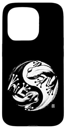 Frosch Yin Yang Yoga Pinsel Kunst Jungen Mädchen Kinder Hülle für iPhone 15 Pro von FrogAxis1