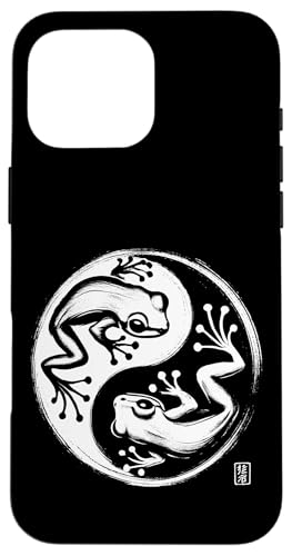 Frosch Yin Yang Yoga Pinsel Kunst Jungen Mädchen Kinder Hülle für iPhone 16 Pro Max von FrogAxis1