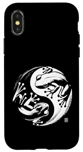 Frosch Yin Yang Yoga Pinsel Kunst Jungen Mädchen Kinder Hülle für iPhone X/XS Frosch Yin Yang Yoga Pinsel Kunst Jungen Mädchen Kinder Hülle für iPhone X/XS von FrogAxis1