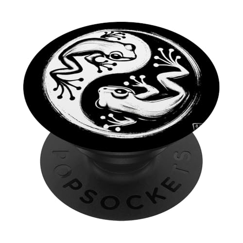 Frosch Yin Yang Yoga Pinsel Kunst Jungen Mädchen Kinder PopSockets Klebender PopGrip Frosch Yin Yang Yoga Pinsel Kunst Jungen Mädchen Kinder PopSockets Klebender PopGrip von FrogAxis1