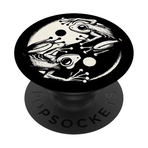 Frosch Yin Yang Yoga Pinsel Kunst Jungen Mädchen Kinder PopSockets Klebender PopGrip Frosch Yin Yang Yoga Pinsel Kunst Jungen Mädchen Kinder PopSockets Klebender PopGrip von FrogAxis1