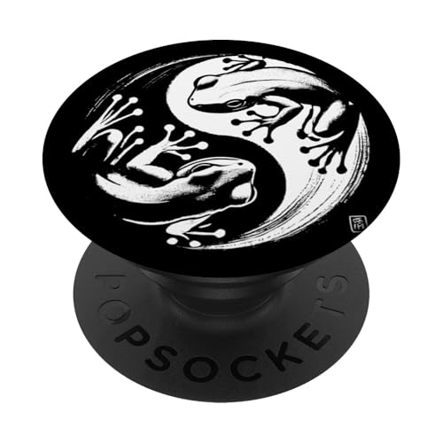 Frosch Yin Yang Yoga Pinsel Kunst Jungen Mädchen Kinder PopSockets Klebender PopGrip Frosch Yin Yang Yoga Pinsel Kunst Jungen Mädchen Kinder PopSockets Klebender PopGrip von FrogAxis1