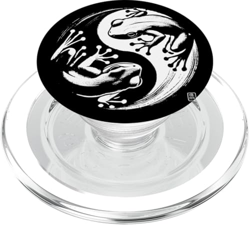Frosch Yin Yang Yoga Pinsel Kunst Jungen Mädchen Kinder PopSockets PopGrip für MagSafe Frosch Yin Yang Yoga Pinsel Kunst Jungen Mädchen Kinder PopSockets PopGrip für MagSafe von FrogAxis1