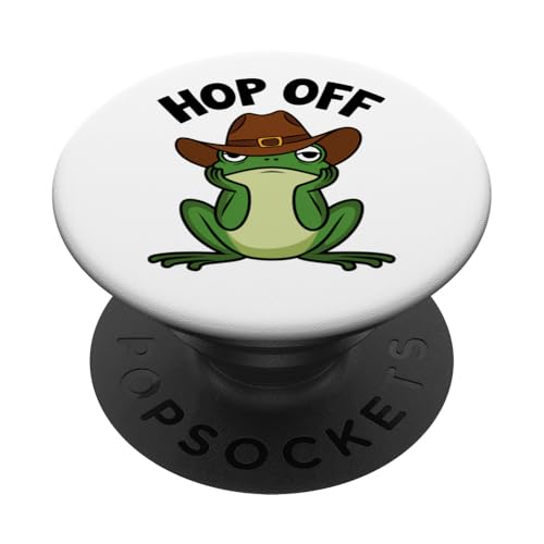 Lustiger Frosch Hop Off Cowboyhut Jungen Mädchen Kinder PopSockets Klebender PopGrip Lustiger Frosch Hop Off Cowboyhut Jungen Mädchen Kinder PopSockets Klebender PopGrip von FrogAxis1