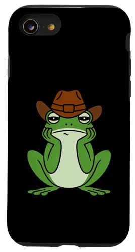 Niedlicher Cowboyhut Frosch Zoo Tierliebhaber Jungen Mädchen Kinder Hülle für iPhone SE (2020) / 7 / 8 von FrogAxis1