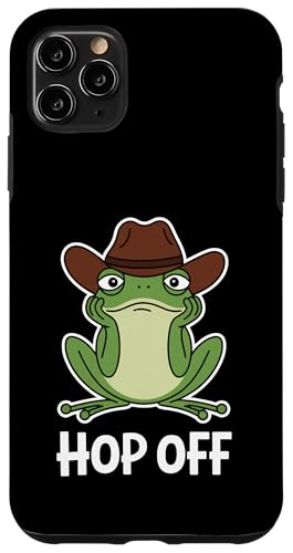 Niedlicher Frosch-Hop-Off-Cowboyhut für Jungen und Mädchen Hülle für iPhone 11 Pro Max Niedlicher Frosch-Hop-Off-Cowboyhut für Jungen und Mädchen Hülle für iPhone 11 Pro Max von FrogAxis1