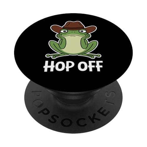 Niedlicher Frosch-Hop-Off-Cowboyhut für Jungen und Mädchen PopSockets Klebender PopGrip Niedlicher Frosch-Hop-Off-Cowboyhut für Jungen und Mädchen PopSockets Klebender PopGrip von FrogAxis1