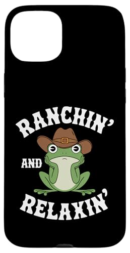Niedlicher Frosch Ranchin Relaxing Cowboyhut Jungen Mädchen Kinder Hülle für iPhone 15 Plus Niedlicher Frosch Ranchin Relaxing Cowboyhut Jungen Mädchen Kinder Hülle für iPhone 15 Plus von FrogAxis1