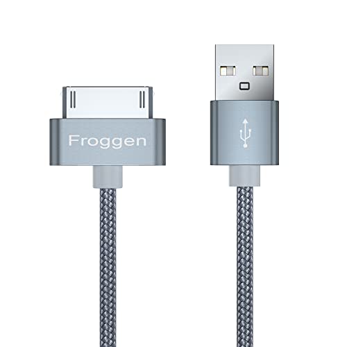 Froggen USB Ladekabel 30-Pin USB Kabel Datenkabel Synchronisieren-Kabel ​Nylon kompatibel mit iPhone 4 4s iPhone 3G 3GS für Pad 1 2 3 Pod von Froggen