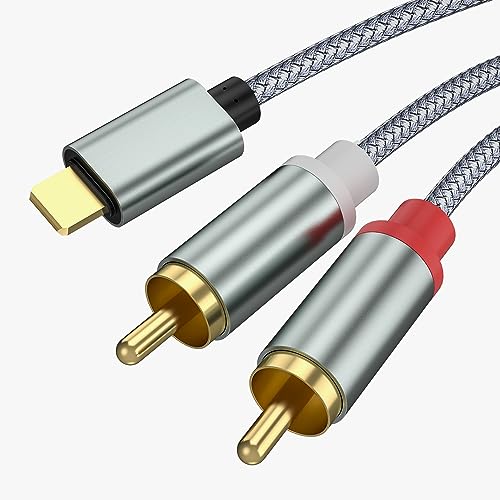 Froggen iPhone Cinch Kabel, RCA auf iPhone adapter 2RCA Audio Kabel Chinch Kabel kompatibel mit iPhone für Heimkino, Stereoanlage, Lautsprecher, TV usw Froggen iPhone Cinch Kabel, RCA auf iPhone adapter 2RCA Audio Kabel Chinch Kabel kompatibel mit iPhone für Heimkino, Stereoanlage, Lautsprecher, TV usw von Froggen