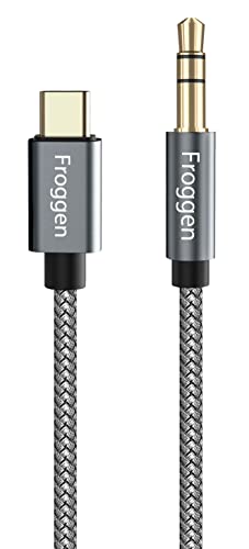 USB C auf Aux Kabel, USB Typ C zu 3,5mm Jack Auto Kopfhörer Adapter Nylon geflochtene Aux Kabel für Huawei P40/P30/P20/Mate20, Samsung Galaxy S20+/Note20/Note10+, Xiaomi, Oneplus Home/Car Stereos USB C auf Aux Kabel, USB Typ C zu 3,5mm Jack Auto Kopfhörer Adapter Nylon geflochtene Aux Kabel für Huawei P40/P30/P20/Mate20, Samsung Galaxy S20+/Note20/Note10+, Xiaomi, Oneplus Home/Car Stereos von Froggen