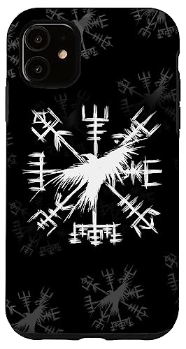 Hülle für iPhone 11 Wikinger-Symbol - Vegvisir mit Rabe - Wikingerkompass Hülle für iPhone 11 Wikinger-Symbol - Vegvisir mit Rabe - Wikingerkompass von From Battle To Valhalla - The Viking Way