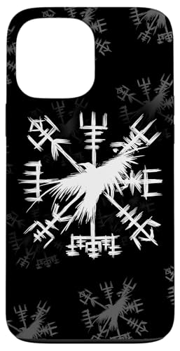 Hülle für iPhone 13 Pro Max Wikinger-Symbol - Vegvisir mit Rabe - Wikingerkompass Hülle für iPhone 13 Pro Max Wikinger-Symbol - Vegvisir mit Rabe - Wikingerkompass von From Battle To Valhalla - The Viking Way
