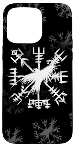 Hülle für iPhone 15 Pro Max Wikinger-Symbol - Vegvisir mit Rabe - Wikingerkompass Hülle für iPhone 15 Pro Max Wikinger-Symbol - Vegvisir mit Rabe - Wikingerkompass von From Battle To Valhalla - The Viking Way
