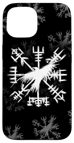 Hülle für iPhone 15 Wikinger-Symbol - Vegvisir mit Rabe - Wikingerkompass Hülle für iPhone 15 Wikinger-Symbol - Vegvisir mit Rabe - Wikingerkompass von From Battle To Valhalla - The Viking Way