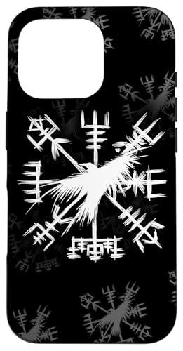 Hülle für iPhone 16 Pro Wikinger-Symbol - Vegvisir mit Rabe - Wikingerkompass Hülle für iPhone 16 Pro Wikinger-Symbol - Vegvisir mit Rabe - Wikingerkompass von From Battle To Valhalla - The Viking Way