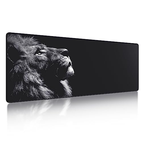 Frotox Mousepad XXL, Mauspad Gaming Groß 800 x 300 x 3 mm Genähte Kanten Mousepad, rutschfeste Gummibasis, Desk Mat für Gaming, Office, Home (Schwarz) von Frotox