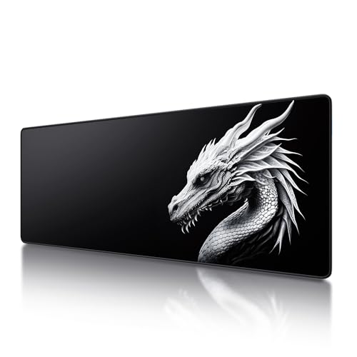 Mauspad XXL, Gaming Mousepad Groß (800 x 300 x 3 mm) Schreibtischunterlage, Mauspad mit Motiv, Rutschfeste Gummierte Unterseite und Genähte Kanten. von Frotox