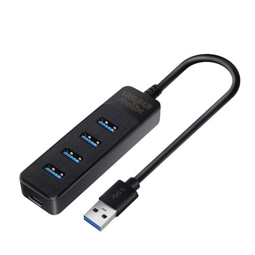 USB Hub, Frotox 4 Port USB 3.0 Verteiler Super Speed 5Gbps USB 3.0 Splitter Multiport für Laptop, iMac Pro, MacBook Air, Mac, Notebook PC, USB Sticks, Mobile HDD, und mehr von Frotox