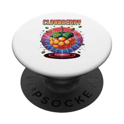 90s Vintage Cloudberry Cloudberries PopSockets Klebender PopGrip 90s Vintage Cloudberry Cloudberries PopSockets Klebender PopGrip von Fruits Fruit Lover Gifts
