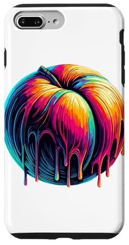Paint Art Nektarine Nektarinen Hülle für iPhone 7 Plus/8 Plus von Fruits Fruit Lover Gifts