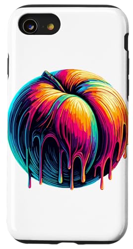Paint Art Nektarine Nektarinen Hülle für iPhone SE (2020) / 7 / 8 von Fruits Fruit Lover Gifts