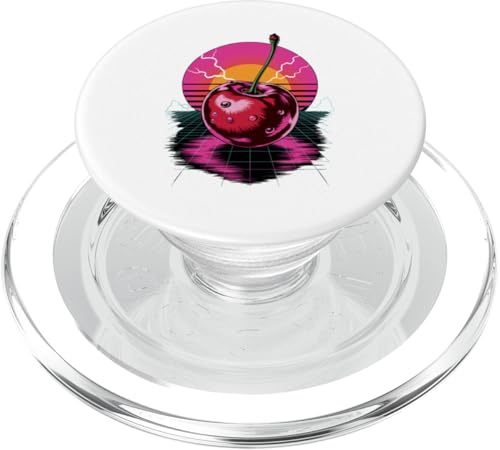 Retro Acerolakirsche Frucht Barbados-Kirsche PopSockets PopGrip für MagSafe Retro Acerolakirsche Frucht Barbados-Kirsche PopSockets PopGrip für MagSafe von Fruits Fruit Lover Gifts