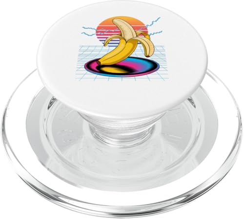 Retro Banane Bananen PopSockets PopGrip für MagSafe Retro Banane Bananen PopSockets PopGrip für MagSafe von Fruits Fruit Lover Gifts