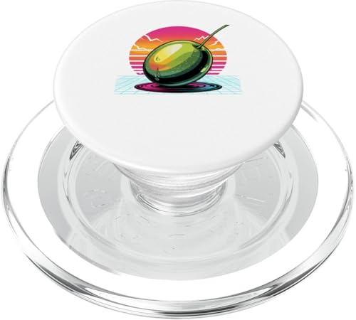 Retro Olive Oliven PopSockets PopGrip für MagSafe Retro Olive Oliven PopSockets PopGrip für MagSafe von Fruits Fruit Lover Gifts