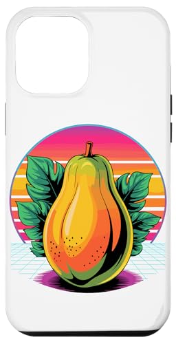 Retro Papaya Papayas Hülle für iPhone 12 Pro Max von Fruits Fruit Lover Gifts
