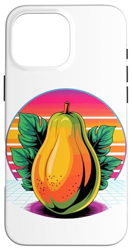 Retro Papaya Papayas Hülle für iPhone 16 Pro Max Retro Papaya Papayas Hülle für iPhone 16 Pro Max von Fruits Fruit Lover Gifts
