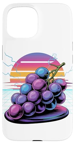 Retro Trauben Traube Frucht Hülle für iPhone 15 Retro Trauben Traube Frucht Hülle für iPhone 15 von Fruits Fruit Lover Gifts