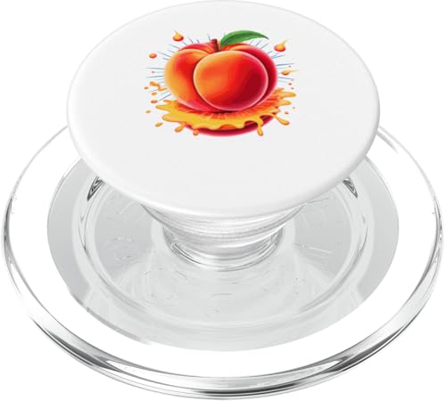 Splash Art Pfirsich Pfirsiche PopSockets PopGrip für MagSafe Splash Art Pfirsich Pfirsiche PopSockets PopGrip für MagSafe von Fruits Fruit Lover Gifts