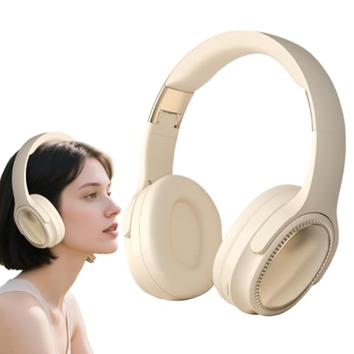 Fruusv Kabellose Over-Ear-Kopfhörer, faltbare -Kopfhörer, bequeme, hautfreundliche Kissen, Schnelllade-Headset, ideal für Damen und Herren, Musikhören, Lernen, 19,3 x 17,2 x 6,8 cm Fruusv Kabellose Over-Ear-Kopfhörer, faltbare -Kopfhörer, bequeme, hautfreundliche Kissen, Schnelllade-Headset, ideal für Damen und Herren, Musikhören, Lernen, 19,3 x 17,2 x 6,8 cm von Fruusv