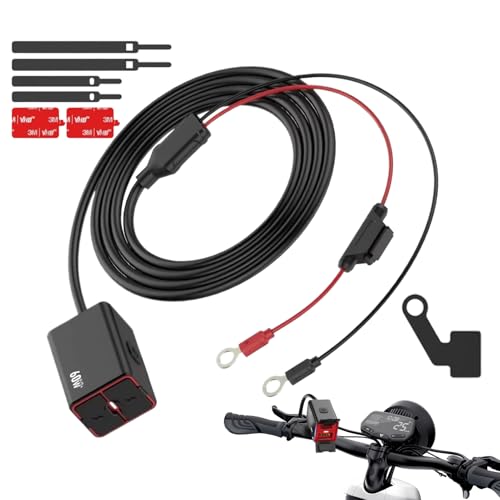 Motorrad-Telefon-Ladegerät, wasserdicht, USB-Aufladung mit einstellbarer Multi-Speed-Halterung, Anti-Vibrations-Motorradzubehör, ideal für Langstreckenreisen, tägliches Fahren Motorrad-Telefon-Ladegerät, wasserdicht, USB-Aufladung mit einstellbarer Multi-Speed-Halterung, Anti-Vibrations-Motorradzubehör, ideal für Langstreckenreisen, tägliches Fahren von Fruusv
