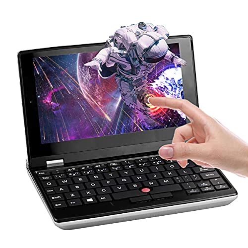 Fsjun Mini-Laptop mit Win11 Pro, Ganzmetall-7,0-Zoll-Touchscreen, ultraleichter PC, Hochgeschwindigkeits-CPU J4105 (bis zu 2,5 GHz), 12 GB RAM/ 1TB SSD, Hochleistungs-Notebook-Computer (1TB SSD) von Fsjun