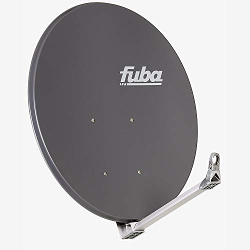 Fuba DAA 110 A anthrazit Aluminium Satellitenschüssel 110x99 cm - Sat-Antenne/Sat-Spiegel, stabiler Tragarm mit Kabeldurchführung, LNB-Halterung aus Alu Druckguss von Fuba
