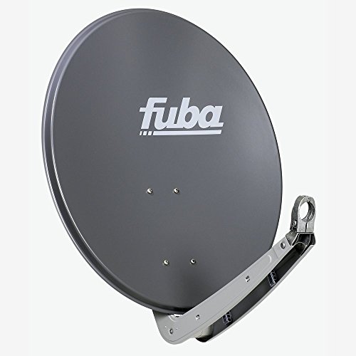 Fuba DAA 650 A Aluminium Satellitenschüssel 60/65cm anthrazit - Sat-Antenne/Sat-Spiegel mit stabilem Doppeltragarm, LNB-Halterung aus Alu Druckguss, rostfrei und langlebig, hohe Schlechtwetterreserve von Fuba