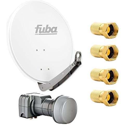 Fuba DAA 650 W Satellitenantenne 65 cm Aluminium Weiß DEK 217 Twin-LNB HDTV 4K 3D 8X F-Stecker 7,5 mm SAT Fuba DAA 650 W Satellitenantenne 65 cm Aluminium Weiß DEK 217 Twin-LNB HDTV 4K 3D 8X F-Stecker 7,5 mm SAT von Fuba