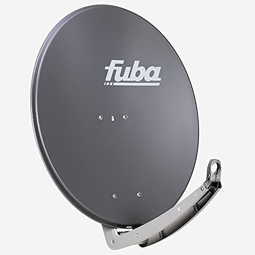 Fuba DAA 780 A Aluminium Satellitenschüssel 80cm anthrazit - (Testergebnis: ausgezeichnet)* - Sat-Antenne/Sat-Spiegel mit Doppeltragarm, Alu Druckguss LNB-Halterung, rostfrei, Schlechtwetterreserve von Fuba