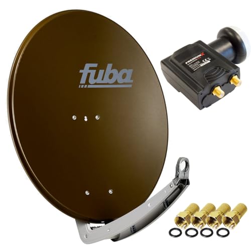 Fuba DAA 780 B Satellitenantenne Aluminium in Braun HDTV 4K Premium X Deluxe Twin LNB Sat Fuba DAA 780 B Satellitenantenne Aluminium in Braun HDTV 4K Premium X Deluxe Twin LNB Sat von Fuba
