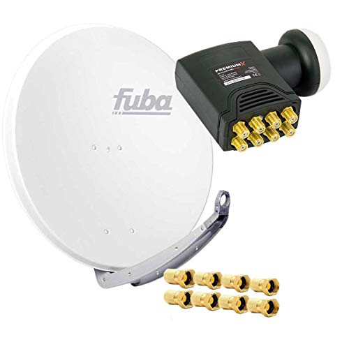 Fuba DAA 850 W Satanlage Set Aluminium Satellitenschüssel in Weiss HDTV 3D 4K Premium X Deluxe Octo LNB 1 Sat für 8 Teilnehmer Fuba DAA 850 W Satanlage Set Aluminium Satellitenschüssel in Weiss HDTV 3D 4K Premium X Deluxe Octo LNB 1 Sat für 8 Teilnehmer von Fuba