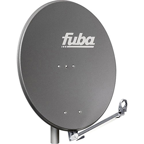 Fuba DAL 800 A Aluminium Satellitenschüssel 80cm anthrazit - Sat-Antenne/Sat-Spiegel - Klapptragarm mit Kabeldurchführung, LNB-Halterung und Rückenteil aus Aluminium-Druckguss von Fuba