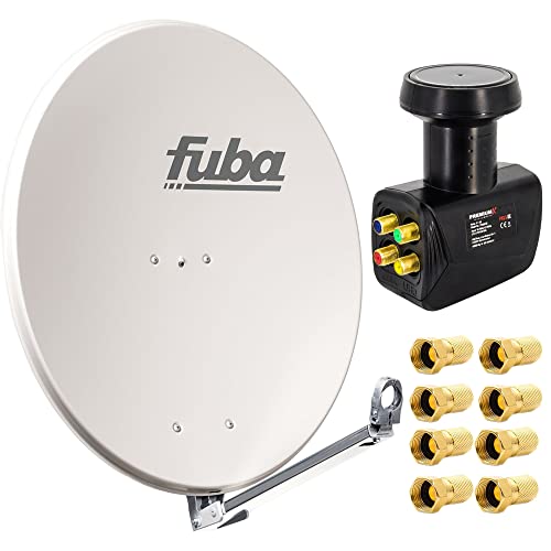 Fuba DAL 800 G Satellitenantenne Aluminium Grau 80cm LNB Quad zum Direktanschluss SAT bis 4 Teilnehmern 8X F-Stecker Fuba DAL 800 G Satellitenantenne Aluminium Grau 80cm LNB Quad zum Direktanschluss SAT bis 4 Teilnehmern 8X F-Stecker von Fuba